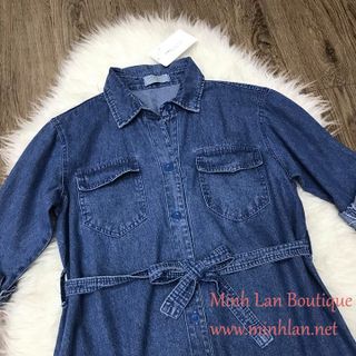 Đầm sơ mi jean