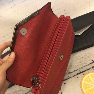 Ví cầm tay Clutch kẹp miệng tam giác