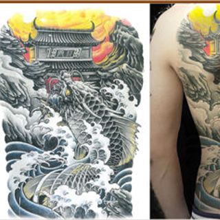 tattoo kín lưng size 35x50cm