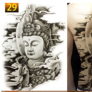 tattoo kín lưng size 35x50cm
