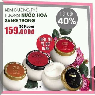 dưỡng thể nước hoa oriflame