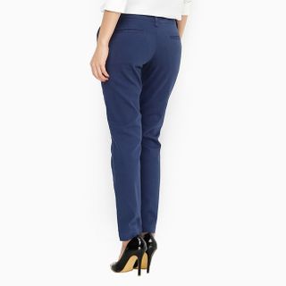 Quần kaki nữ tôn dáng màu xanh