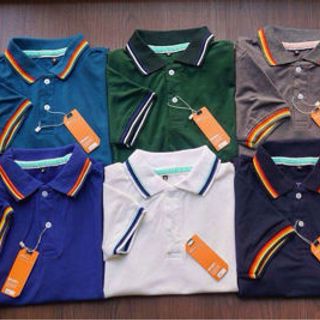 áo thun nam viền màu