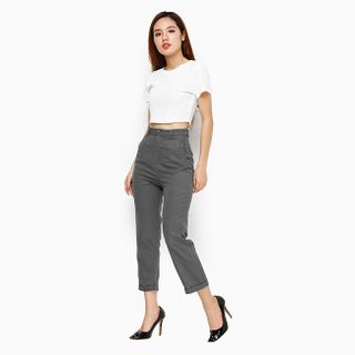 Quần tây nữ thời trang tôn dáng màu xám