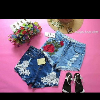 quân short hoa nổi