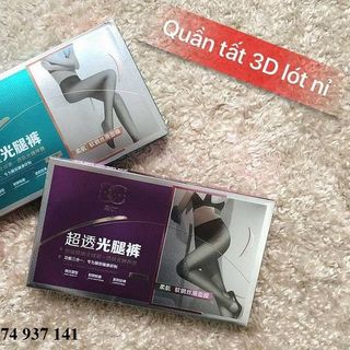 QUẦN TẤT 3D LÓT NỈ 1 LỚP