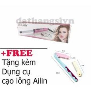 COMBO 1 Máy Uốn Tóc Sokany cl012AC25 1 Dụng cụ cạo lông Ailin giá sỉ