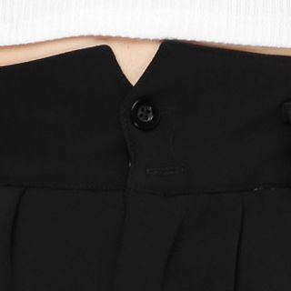 Quần ống rộng culottes duyên dáng màu đen