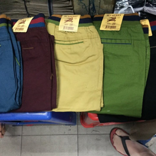 Quần short kaki nam lưng thun