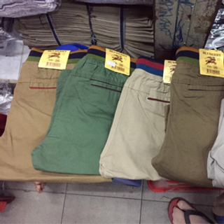 Quần short kaki nam lưng thun