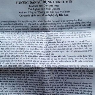 Curcumin Pure - Tinh nghệ Bắc Kạn