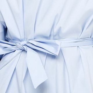 Đầm nữ thời trang cổ V thanh lịch màu xanh