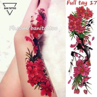 hình xăm dán mẫu full cánh tay dán nửa lưng đùi cực đẹp chực chất