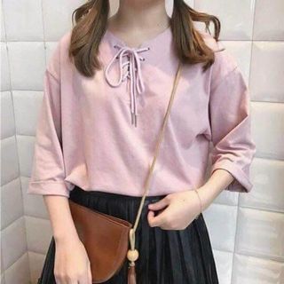 Áo thun thắt nơ phong cách hàn quốc