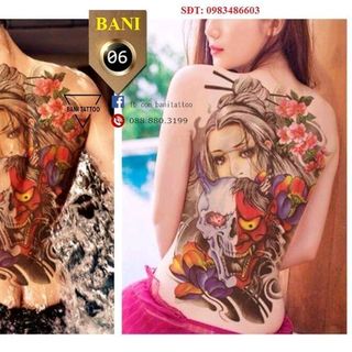 hình xăm dán kín lưng