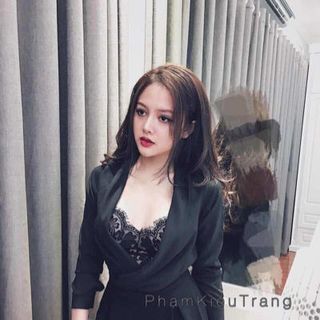 jum đen trắng phối ren siêu đẹp