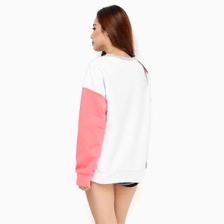 Áo nữ tay dài phối màu năng động