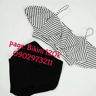 bikini 2 dây sọc kín đáo
