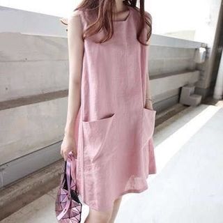 đầm suông 2 túi