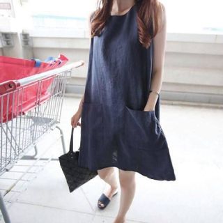 đầm suông 2 túi