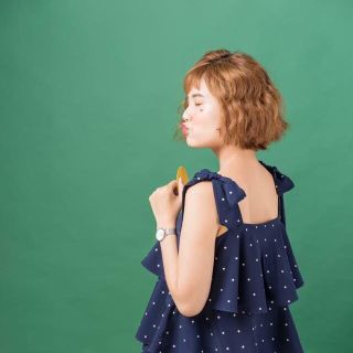 đầm tầng chấm bi