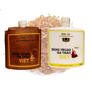 Rượu Đông Trùng Hạ Thảo Việt 1000ml - bao da sang trọng