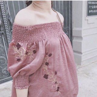 Áo bệt thêu hoa