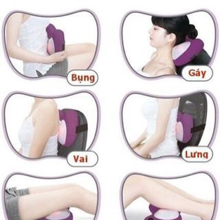 Gối massage 4 bi có hồng ngoại có nútđiều chỉnh tốc độ Phiên bản đặc biệt Da hơn tốt hơn