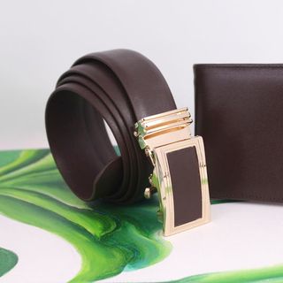Combo ví da và dây nịt nam LAKA