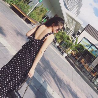 đầm maxi bi