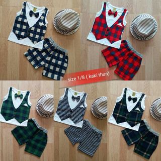 Bộ Giả Vest Sát Nách Bé Trai Size 1-8