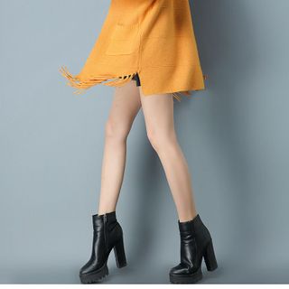 ÁO KHOÁC LEN PHỐI TUA RUA AKL0743