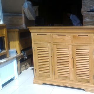 Tủ giày dép gỗ sồi 3 cánh 3 hộc 1m2 x 1m giá sỉ