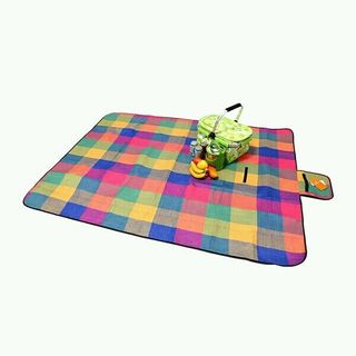 Thảm du lịch dã ngoại picnic vải bố kết hợp sợi nhựa chống thấm 150 x 200 cm giá sỉ