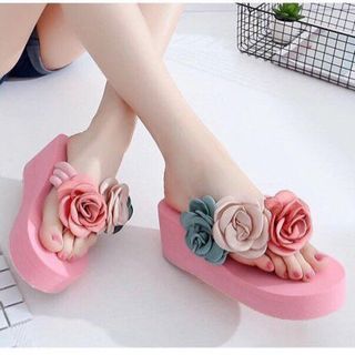 dép kẹp hoa đế ép không xẹp