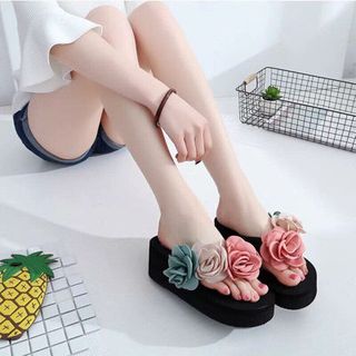 dép kẹp hoa đế ép không xẹp