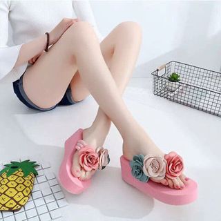 dép kẹp hoa đế ép không xẹp
