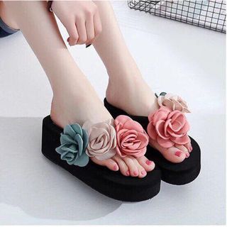 dép kẹp hoa đế ép cao câp