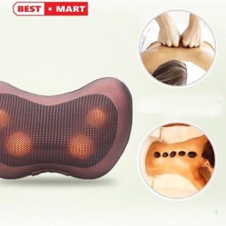 Gối matxa hồng ngoại 8 bi