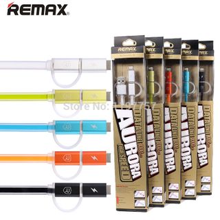 CÁP SẠC NHANH TỰ NGẮT 2 ĐẦU MICRO VÀ LIGHTING CÓ ĐÈN BÁO remax