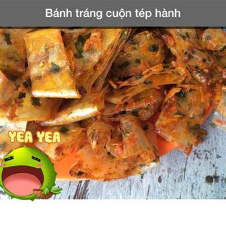 bánh tráng cuộn tép hành