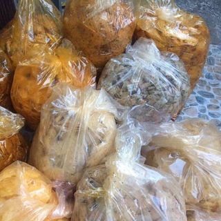 bánh tráng cuộn tép hành