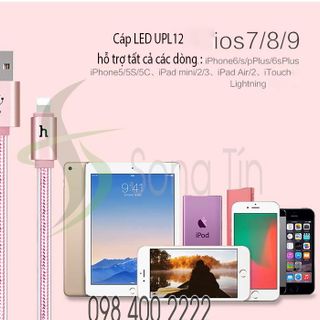 HOCO - Cáp sạc UPL12 cổng Lightning - Báo đèn - 120cm