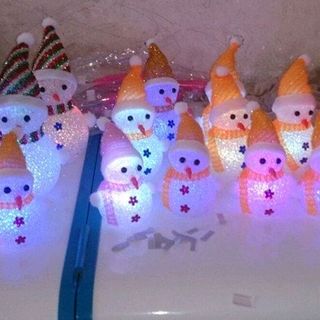 Snowman búp bê trang trí Noel led phát sáng