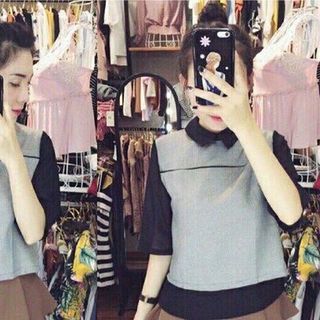 sơ mi xẻ tà