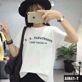 Áo thun nữ in hình nhiều màu