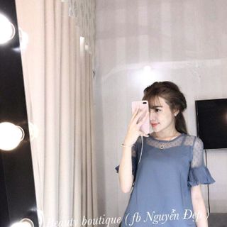 Đầm tay bèo phối lưới