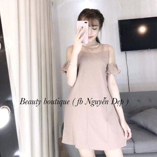 Đầm tay bèo phối lưới