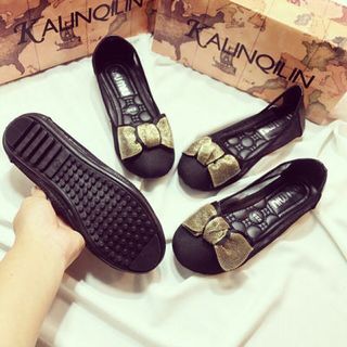 giày búp bê nơ lứoi