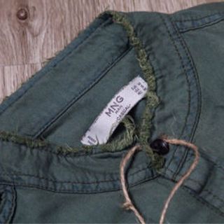Áo sơmi denim cổ trụ